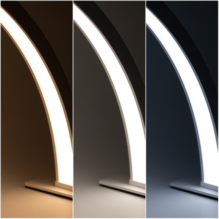 35-W-LED-Kosmetikleuchte, bogenförmig, schattenfrei, weiß, Größe L, HQ-75X