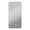 Plaque à motifs pour tampons Mouteen n° 017