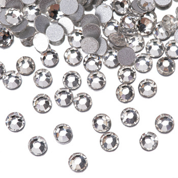 Strass en verre pour ongles SS10 Crystal, environ 50 pièces.
