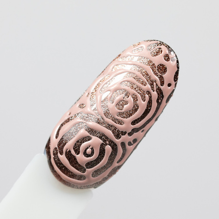 Creative Flow Color Gel - kreatywny NailArt żel do efektu topniejących, miękkich wzorów Molly Nails Nude Sand HEMA/Di-HEMA free 5 g
