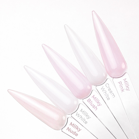 Top Milky MollyNails, vernis laiteux sans rinçage, Milky Nude, sans HEMA ni Di-HEMA, 10 g