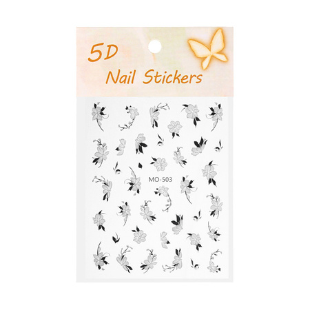 5D self-adhesive flower nail stickers MO-503