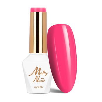 LED/UV Gel Polish Molly Nails Power Flower No. 722 Pink Gerbera HEMA/Di-HEMA Free 8g