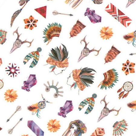 Autocollants pour ongles fins, motif féérique R052