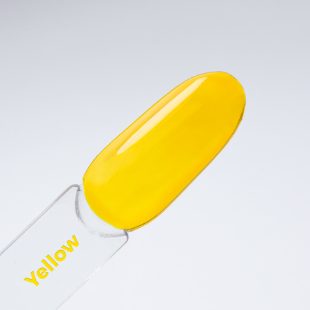 Top colorido sin necesidad de limpiar Crystal Glass Molly Nails Yellow, sin HEMA ni Di-HEMA, 10 g