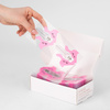 Molly Nails transparent pink nail extension form templates, 500 pcs