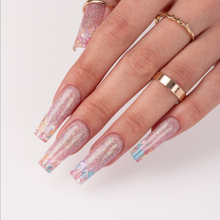 Coquillages broyés pour la décoration des ongles, coffret n° 4