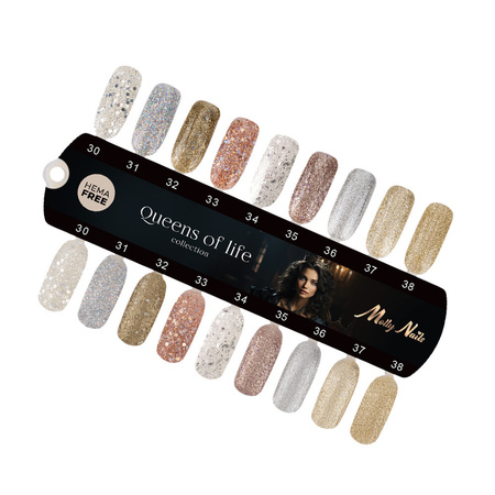 Palette MollyNails Queens Of Life : brillant et mat, 9 couleurs