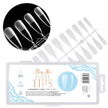 Flexi Tips von Molly Nails für die schnelle Nagelverlängerung, mandelförmig, 240 Stück