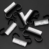 Petite brosse noire pour manucure et poussière, lot de 10