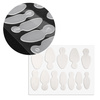 Combo-Set mit zwei Silikonformen für French-Maniküre von MollyLac, oval, 12 Stück