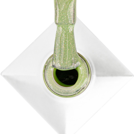 Smalto ibrido Molly Nails Green Party Glitter Green senza HEMA/Di-HEMA 8 g n. 81