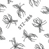 Autocollants à l'eau pour les ongles, motifs STZ-886