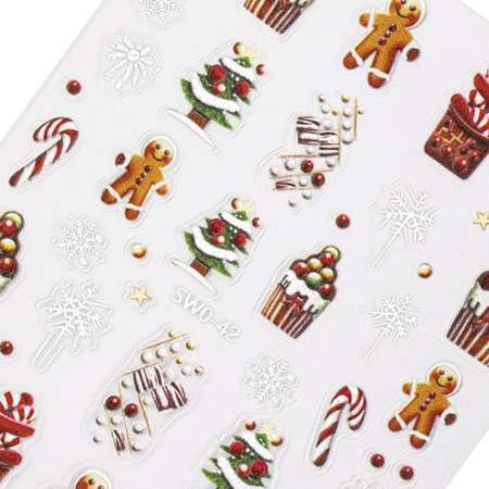 Autocollants pour ongles de Noël Molly Nails SW0-42