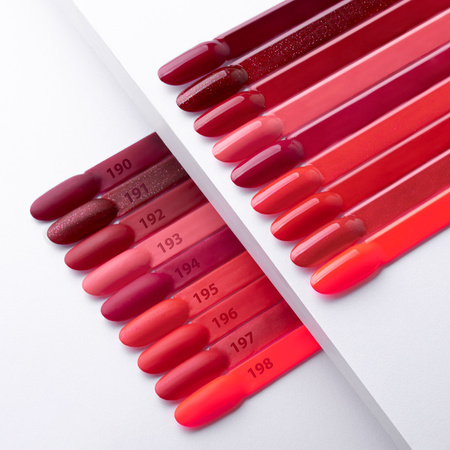 Гібридний лак Molly Nails Hearts &amp; Kisses Red Kiss Neon без HEMA/Di-HEMA, 8 г, № 198