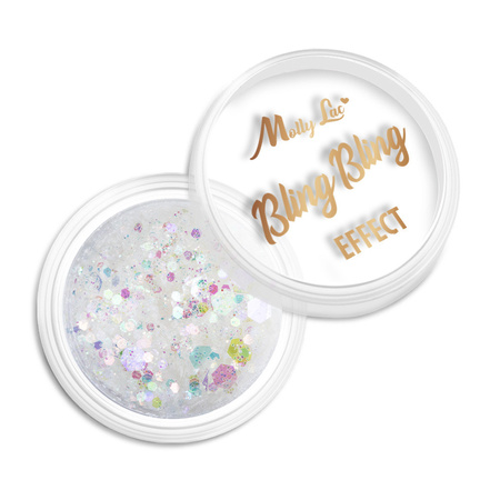 MollyLac Bling Bling Effect nail powder 1 g No. 09
