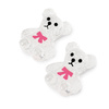 Décorations pour ongles « oursons » 3D n° 4, 20 pièces