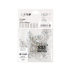 Strass pour ongles en verre SS5 Crystal AB, environ 1440 pièces par paquet