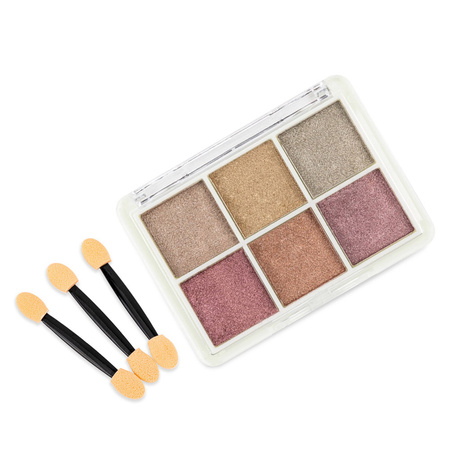 Nail powder with mirror effect, box of 6 colors, Molly Nails No. 3