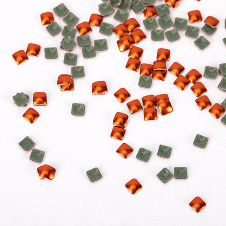 ShinePins – glatte Nieten, Glitzersteine, Nagelverzierungen, quadratisch, Mini, NTN Premium Nr. 4, 5 g