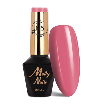 Smalto ibrido Molly Nails Natural di Monika Mielniczuk, senza HEMA/Di-HEMA, 8 g, n. N5