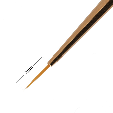 Liner Short Black Decorating Brush, 7mm Bristle Length, Laskovska Brushes