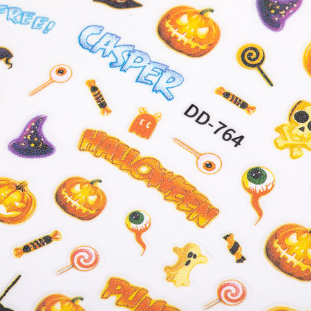 Dünne selbstklebende Halloween-Nagelaufkleber DD-764