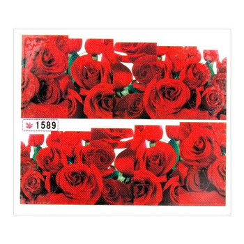 Water-slide nail stickers – flowers No. 1589