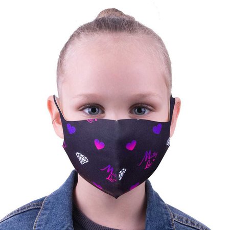 MollyLac XS Premium Reusable Protective Mask with Nanosilver, 1 piece