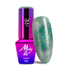 Esmalte híbrido magnético con efecto ojo de gato Cat Eye Foxy Eyes Eye Of The Ocean MollyLac 10 g n.º 556
