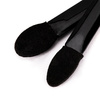 Doppelseitiger Applikator in Form einer Handpuppe für Puder und Lidschatten, schwarz, 6,2 cm, 10 Stück
