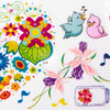 Feuille de transfert Garden 100 cm n° 10