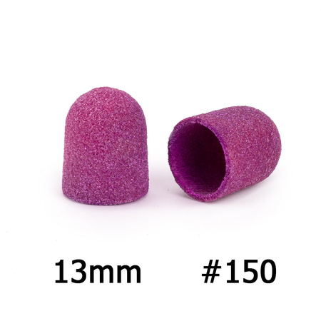 Capuchons pour pédicure 13 mm, gradation 150, 10 pièces, Fabric Podo AlleMed, violet