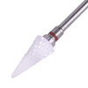 Fraise en céramique pour le ponçage de pâte, Triangle, forme en sapin, conique, S 3/32'', douce