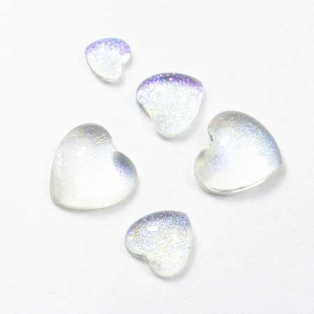 3D-прикраси для нігтів у формі сердечок Molly Nails № 1, 40 шт.