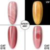 Esmalte híbrido que brilla en la oscuridad «ojo de gato» MollyLac Night Glowing Introspectre sin HEMA/Di-HEMA, 10 g, n.º 671