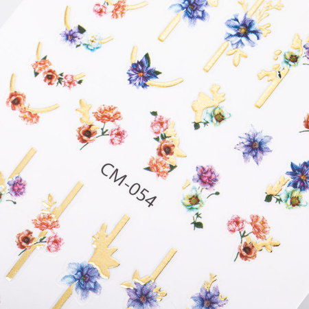 Adesivi per unghie con motivi floreali CM-054 Molly Nails