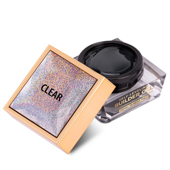 Gel de construcción autonivelante, duro y de densidad media, Molly Nails Clear, sin HEMA ni Di-HEMA, 50 g