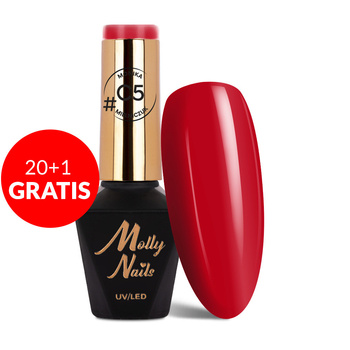 20 + 1 безкоштовно Гібридний лак Molly Nails Classic від Моніки Мельнічук, без HEMA/Di-HEMA, 8 г, № C5