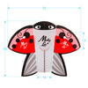 Modelli per unghie Ladybug coccinella MollyLac 500 pezzi