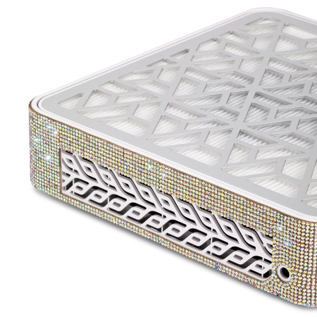 Aspiratore professionale a cassetta senza fili con funzione TURBO e PAUSA X15 32,6 W Molly Nails X15 con zirconi 