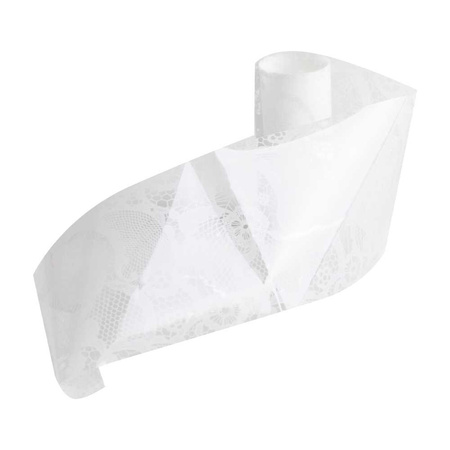 Lámina de transferencia para uñas, 80 cm, blanca, n.º 21