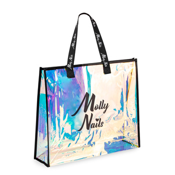 Molly Nails Premium Black Holo Lunch Bag
