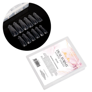 Stampi superiori dual per la ricostruzione delle unghie con graduazione Molly Nails ballerina YQ-3, 120 pezzi