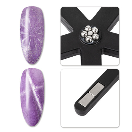 Magnetyzer gwiazdka 6w1 do kociego oka cat eye czarny