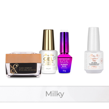 PRO MATCH SYSTEM 3+1 Milky: 2x Gele: SelfLeveling® in der Flasche + Grundierung + Doctor Top 15 g GRATIS