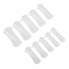 Obere Nagelformen „Dualform“ Modell 4, transparent (Clear), für Gel, Acrylogel und Acryl, 100 Stück