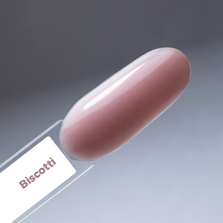 Base de caucho LED/UV con fibras Molly Nails Rubber Fiber Base Biscotti 10 g
