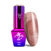 Esmalte híbrido magnético con efecto ojo de gato Cat Eye Foxy Eyes Radiant Brown MollyLac 10 g N.º 553