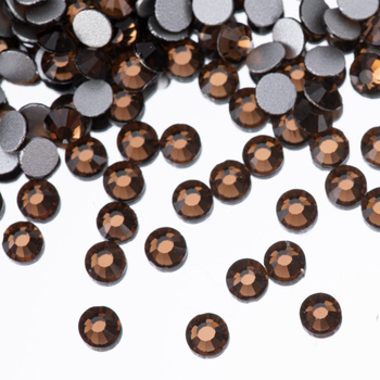 SS10 Smoked topaz glass nail rhinestones, approx. 50 pcs.